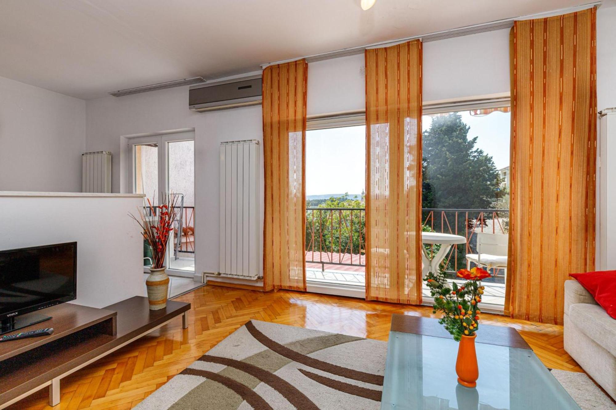 Seaview Apartment Tina Krk Island - Happy Rentals Krk Town Bagian luar foto
