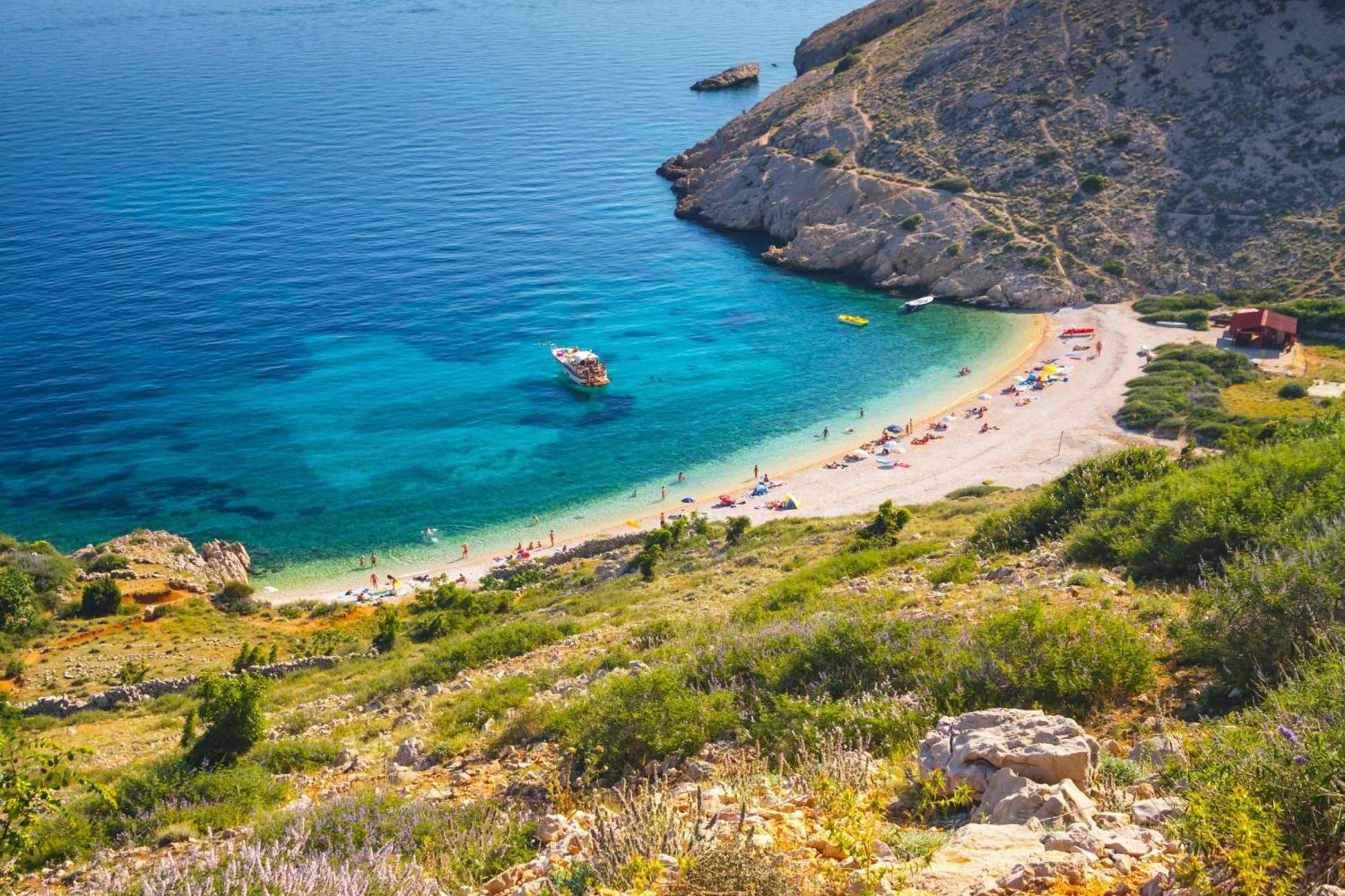 Seaview Apartment Tina Krk Island - Happy Rentals Krk Town Bagian luar foto